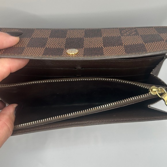 Louis Vuitton Damier Ebene Canvas Long Wallet Zippy #72 - Picture 5 of 15
